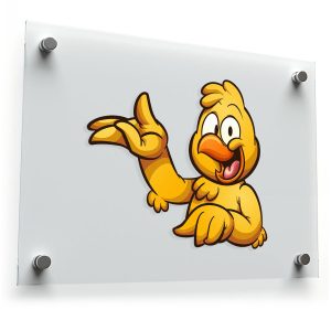 Cheerful Yellow Bird Sticker
