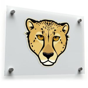 Cheetah Face Vinyl Sticker