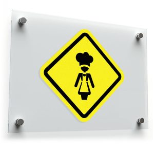 Chef Crossing Sticker humor