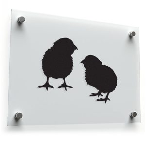 Chick Silhouette Vinyl Sticker