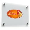 Chicken Oval Sticker