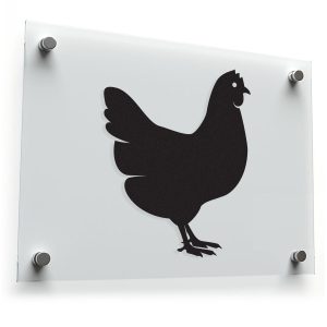 Chicken Silhouette Sticker