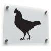 Chicken Silhouette Sticker 1