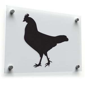 Chicken Silhouette Sticker