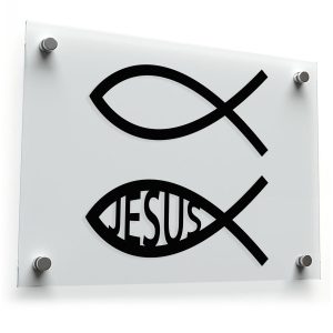 Christian Fish Symbol Sticker