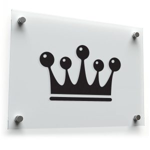 Classic Crown Silhouette Sticker