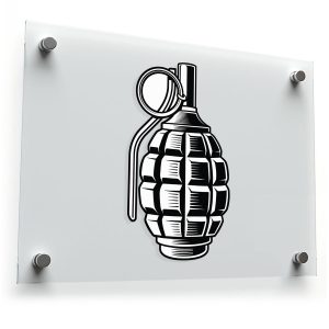 Classic Grenade Design Sticker