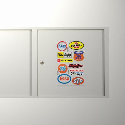 Classic Racing Logo Sticker Set - Stickers Factory