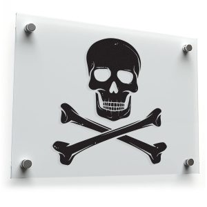 Classic Skull and Crossbones Vinyl Decal