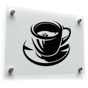 Coffee Cup Silhouette Decal