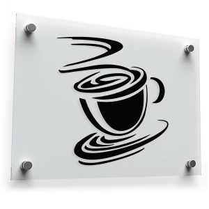Coffee Cup Silhouette Sticker