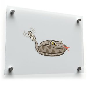 Coiled Rattlesnake Sticker