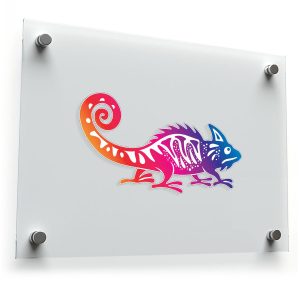 Colorful Chameleon Sticker