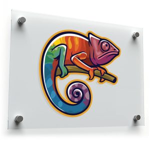 Colorful Chameleon Sticker