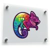 Colorful Chameleon Vinyl Sticker 1