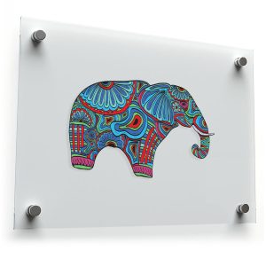 Colorful Elephant Sticker