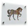 Colorful Floral Horse Sticker