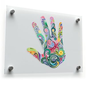 Colorful Hand Pattern Sticker