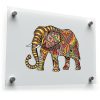 Colorful Mandala Elephant Sticker 1