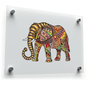 Colorful Mandala Elephant Sticker