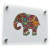 Colorful Mandala Elephant Vinyl Sticker 1