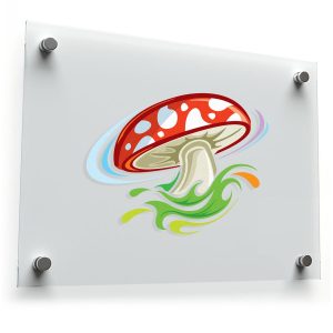 Colorful Mushroom Vinyl Sticker