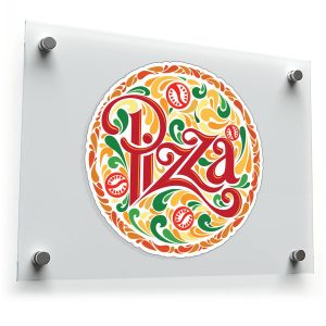 Colorful Pizza Art Sticker