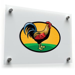Colorful Rooster Sticker