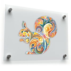 Colorful Squirrel Sticker