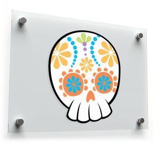 Colorful Sugar Skull Sticker