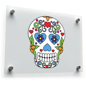 Colorful Sugar Skull Sticker