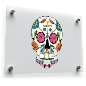 Colorful Sugar Skull Vinyl Sticker