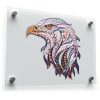 Colorful Tribal Eagle Head Vinyl Sticker 1