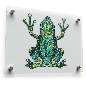 Colorful Tribal Frog Sticker