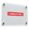 "Combustible" Safety Sticker