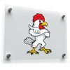 Confident Rooster Cartoon Sticker