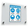 Construction Safety Area Sticker – Eye, Ear, Hard Hat
