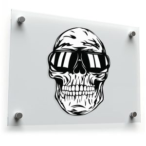 Cool Skull with Sunglasses Sticker