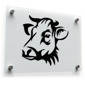 Cow Head Sticker