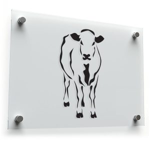 Cow Silhouette Vinyl Decal