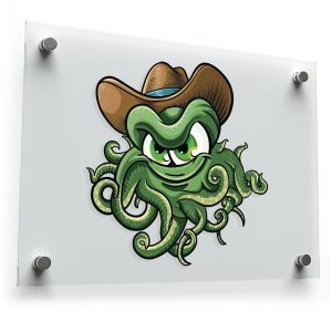 Cowboy Octopus Sticker