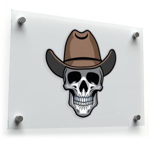 Cowboy Skull Sticker