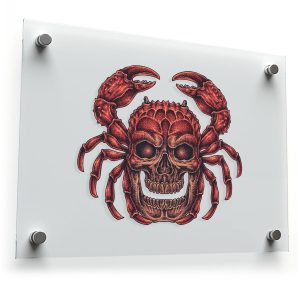 Crab Skull Sticker