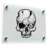 Cracked Skull Vinyl Sticker 1