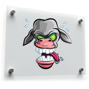 Crazy Donkey Vinyl Sticker