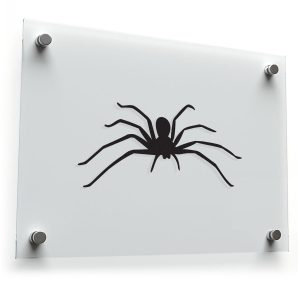 Creepy Spider Silhouette Vinyl Sticker