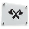 Crossed Axes Sticker