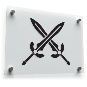 Crossed Swords Sticker