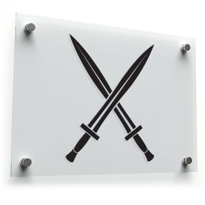 Crossed Swords Sticker