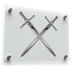 Crossed Swords Vinyl Sticker
